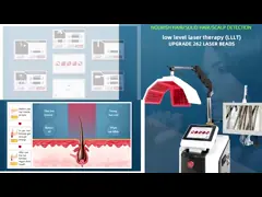 650 Нм диодная лазерная машина для роста волос Анализатор низкого уровня терапии волос video