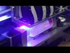 Изолированный функции принтера бутылки вина коробки вина принтера принтера цилиндра чашки принтер высокоскоростной лучшей ультрафиолетовой Multi струйный video