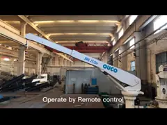 Небольшой мини легкий кран шлюпбалки яхты деятельности с емкостью загрузки 1.5t video