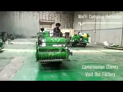 Жатка зерна полного риса пшеницы жатки комбайна фермы питания мини video