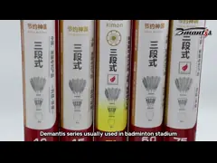 Баланс стойкости бадминтона Shuttlecock пера гусыни патента 3in1 хороший video