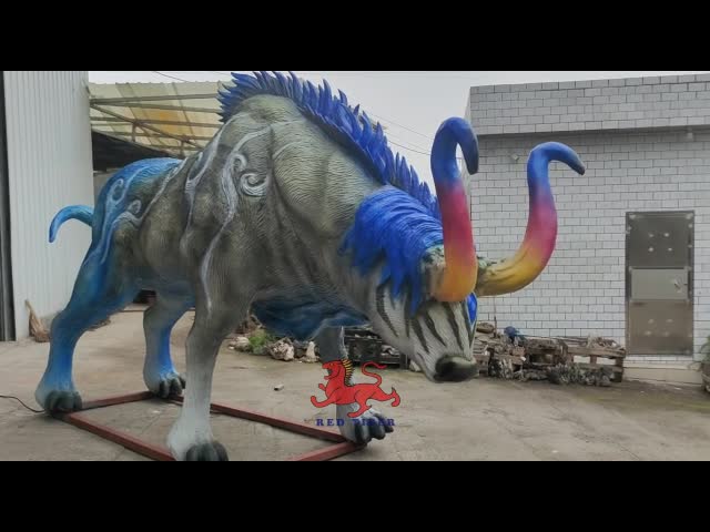 赤外線センサーのテーマ パークのAnimatronicsの神話上の中国の創造物- Fei