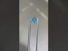 O grande laboratório do CVD do tamanho os diamantes azuis crescidos que gostam do coxim sintético vívido de 2,25 Ct cortou VS1
