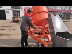 Towable 350L/400L/500L/700L Diesel Gasoline Or Motor Concrete Mixer