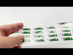 Изготовленный на заказ рождественский водонепроницаемый высечной стикер с логотипом на клейкой этикетке для печати на виниле video
