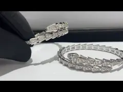  High End Jewelry 18k Solid Gold Real Diamond Jewelry Luxury Hk Setting
