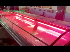 Торговые супермаркеты дисплейные холодильники Вертикальный охладитель напитков с регулируемыми полками video