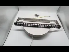 Shielded Stp Rack Mount Patch Panel 48 Port 19 Inch With Cable Management