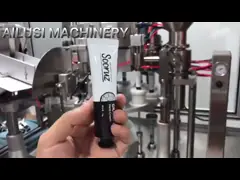 Мед автоматической пластиковой мази лоска губы сливк зубной пасты косметической небольшой одевая мягкую завалку трубки и герметизируя машину video