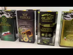 1 литр контейнер жестяной коробки арахисового масла 5 литров коробка олова металла съестного оливкового масла 1 галлона video