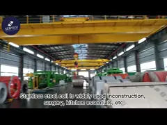 Горячекатаная катушка 304 SS нержавеющей стали 409 316L покрывает катушку video