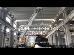 Кран заграждения 3Т30М телескопичный испытанный на тесте нагрузки мастерской ОУКО перед доставкой video