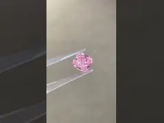 クッション ブリアントカット 華やかなピンク ローズ ダイヤモンド 実験室で育てた 10 モース