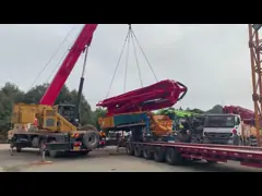 Заграждение тележки конкретного насоса SANY 46m с гидравлической насосной системой video