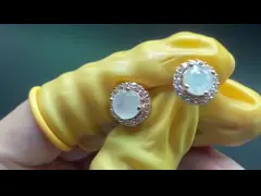 Кольцо стерлингового дизайна волны ключа меандра древнегреческого мычки 925 современного голубое опаловое для женщин video