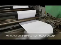 Брошенный покрытый крен HM0133 стикера бумажный с белым вкладышем glassine video