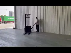 Warehouse Automatic Stacker 1 Ton 1.2 Ton 1.5 Ton Electric Pallet Stacker With 3m 3.5m Lifting Height