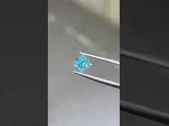 O laboratório fraco fez a diamantes diamantes que azuis a princesa Lab Grown Diamond certificou o diamante fraco