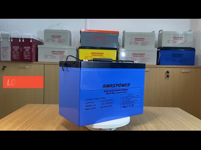 Amaxpower 90Ah 12V Deep Cycle AGM Battery 1200 Cycle Sealed Deep Cycle Marine Battery