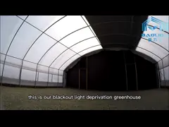 Парник светомаскировки конопли тоннеля фильма PE поли американским автоматизированный культивированием video