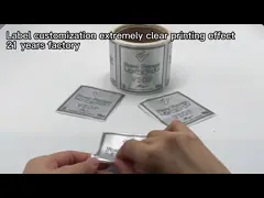 Печать логотипа на клейкой этикетке для бутылок Изготовленная на заказ стеклянная бутылка для вина video