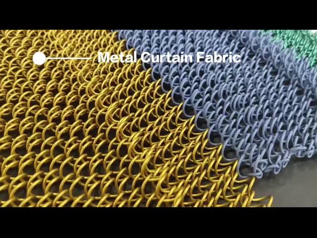 Customizable Metal Coil Drapery For Interior Design