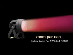 Đèn LED 120W RGBW Zoom DMX512