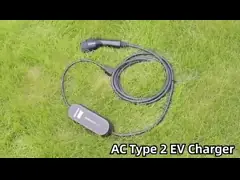 GB/T 32A 7kW Electric Vehicles Portable EV Charger With Screen