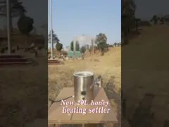 Прозрачный нагретый танк меда нержавеющей стали поселенца 29L меда с подогревателем video