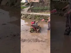 150 - 250mm Mini Power Tiller 4-WD-Self Propelled 180mm#DirectConnection#MiniPowerTiller