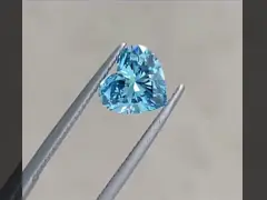 Diamantes cor-de-rosa crescidos 1.27ct IGI VS1 habilitado da forma do coração laboratório sintético