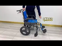 Стул самолета перехода кресло-коляскы дополнительный облегченный путешествовать алюминиевый ручной video