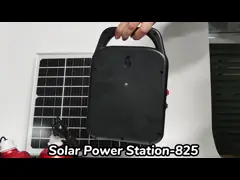 Освещение работы набора света панели солнечной энергии дома располагаясь лагерем портативное на открытом воздухе video