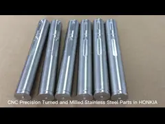 Подгонянный CNC Turned подвергал компоненты механической обработке, ODM частей нержавеющей стали филируя video
