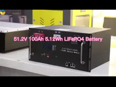 Smart BMS 51.2V DC LifePO4 Battery Cell Deep Cycle Life With Hybrid Inverters