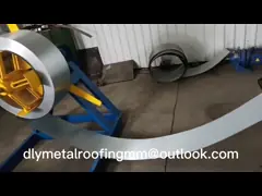 Ppgi 380v Sheet Metal Roll Forming Machine Plc Automatic Control video