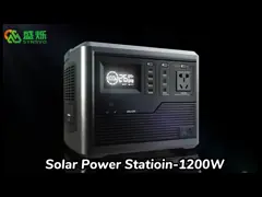 генераторы батареи 1200W портативные солнечные приводят хранение в действие все в одном заряжателе video