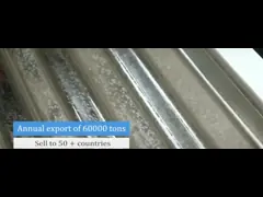 цинк 40-275g/M2 покрыл гальванизированные стальные листы PPGI гофрировало лист толя цинка video