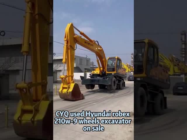 Used Hyundai Robex 210W 21 Ton 210W-9 Wheel Excavator