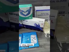 Ясный устранимый домочадец перчатки винила Pvc делает ширину водостойким 80mm 115mm video