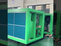 Медицинская смазанная вода смазывает свободный компрессор масла компрессора воздуха 110KW винта свободный video