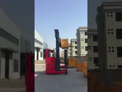 1T 1.5T 2T 2.5T Сидящий электрический подъемник с зарядным устройством для батарей 3 ~ 12 м для обработки материалов / склада / подъемной подставки video