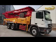 SANY SY56 RZ6 Тележк-установило складчатость конкретного насоса w/6-arm & достигаемость 56m вертикальную video