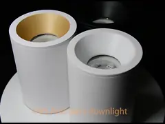 ИП65 делают Даунлигхт водоустойчивым установленным поверхностью свет цилиндра СИД 9 ватт вниз video