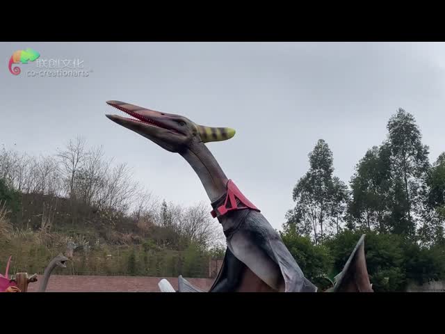 Theme Park Equipment Realistic Life Size Dinosaur Model Animatronic Dinosaur Pterosauria Model