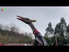 Modelo de tamaño natural realista de Animatronic Dinosaur Pterosauria del modelo del dinosaurio del equipo del parque temático