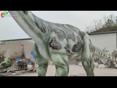 Modelo realista For Jurassic del dinosaurio Animatronic del tamaño del parque temático el 12M Animatronic Brontosaurus Life