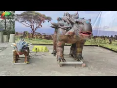 Ankylosaurus realista del dinosaurio Animatronic de tamaño natural del parque temático de la prenda impermeable para el parque de atracciones