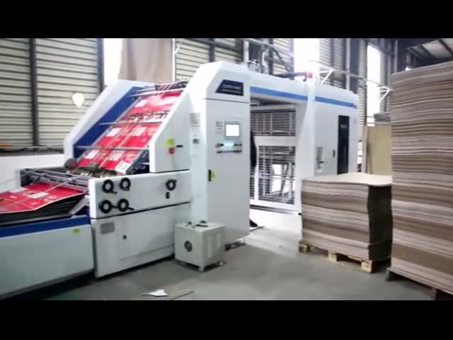 High Speed Automatic Flute Laminating Machine With Flip Flop Collection Turning And Stacker
