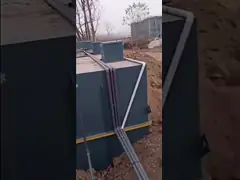 Машинное оборудование 100m3/D Eco завода по обработке нечистот SS304 MBR MBBR промышленное дружелюбное video